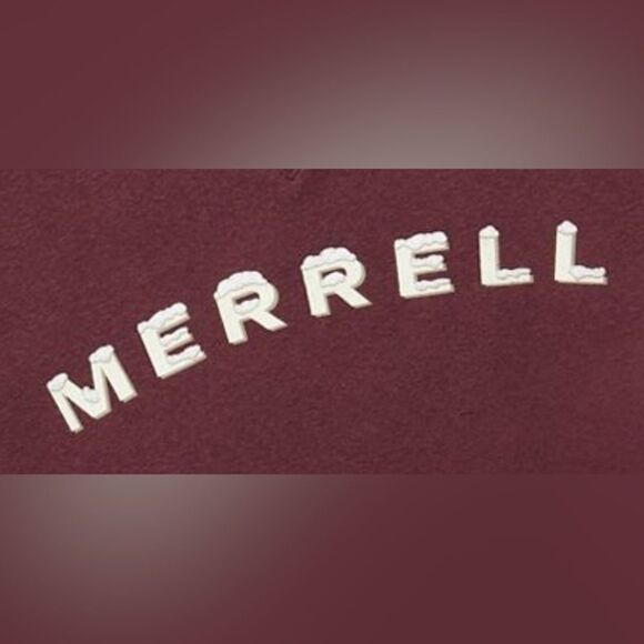 Merrell Men's Ice Fleece Crew Sweatshirt Burgundy - Picture 3 of 8